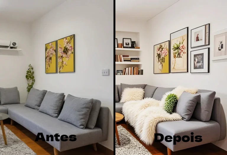 Antes e depois reforma